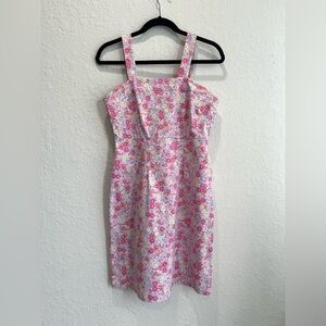 Hanna Andersson Women's Lilac & Pink Cottagecore Floral Knee Length Summer Dress